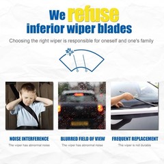 HRSNO 22&Prime;/22&Prime; Windshield Wipers & 13&Prime; Rear Blade Set for Chevy Tahoe 2015-2020