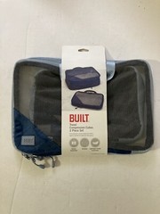 Built Compression Travel Cube 2 PC Set in Poseidon