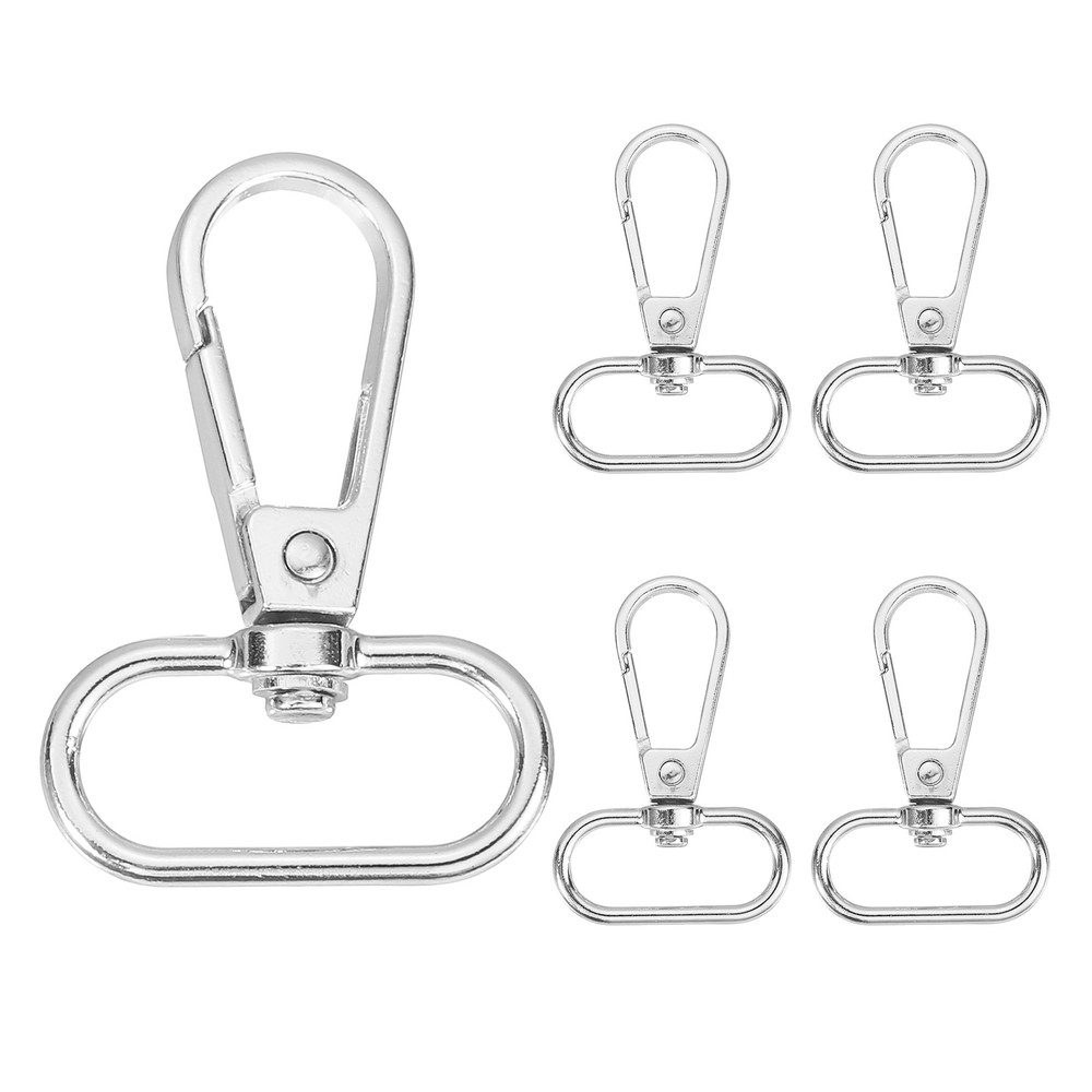 5pcs swivel hooks, 2.5×4.6cm for bags, silver