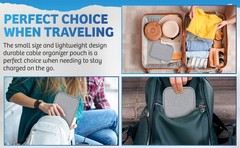 All Tech Included/Travel Tech Organizer/Multifold/Waterproof/Gray/Bubm/7.09×9.65