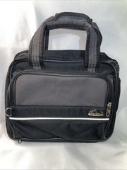 SAMSONITE Travel Toiletries Bag Cosmetics Black Pockets Hanger