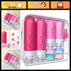 18-Pack TSA Approved Travel Bottles Set – Leak Proof Silicone Toiletry Container