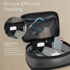 Luxurious Black Toiletry Kit – Versatile Travel Organizer for Essentials