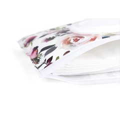 Reusable Travel Wipes Case – Holds 30 Wet Wipes, Silicone Wristlet Strap, Floral