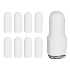 8pcs 0.88&Prime; Dia Travel Silicone Bottle Covers White]