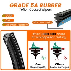 26&Prime; 17&Prime; 12&Prime; Wiper Blades Set for Nissan Pathfinder 2013-2021/ Nissan Rogue 20…