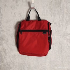 LL Bean Red Personal Organizer Toiletry Bag Medium NWOT