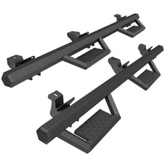 Running Boards Side Steps For 07-18 Jeep Wrangler JK JKU Black Powder Coated