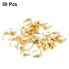 30pcs clip pinch for jewelry, connector for pendants 5x10mm gold