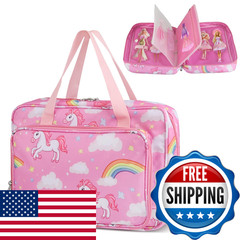 Rzylka Doll Carrying Case Accessory Organizer Storage Case To Hold Dolls And