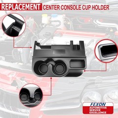 Center Console Cup Holder add-on 1999-2001 Dodge Ram 1500 2500 3500, Black