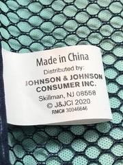 Camping Travel bag / case with zipper Johnson and Johnson