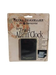 Royal Traveller by Samsonite Travel Alarm Clock #RT-03 W/ Quartz LCD Display
