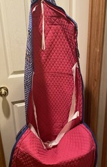 Vera Bradley retired blue, pink and yellow floral garment bag