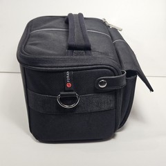 Foray Travel Toiletry Bag Black Medium Top Handle Soft Carry Zip Neoprene