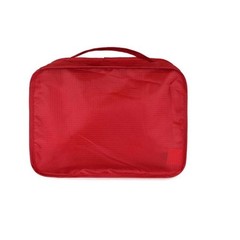 Nautica 2 Piece Nylon Mesh East West Red Packing Cube Set