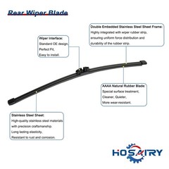 Rear Wiper Arm Blade Set for Ford Edge 2015-2024 Rear Windshield Wiper Arm