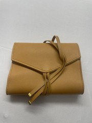 Glass Ladder & co Katherine Leather Tech Travel Roll Up Organizer Case Carmel