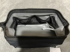 Lululemon Dual-Compartment Toiletry Bag, Black Super Easy To Carry & Clean New!