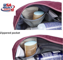 Travel Toiletry Bag for Women, 8L Large Packing Cube with Waterproof TPU Wet/Dry