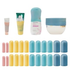 24 Pack Multi Sizes Silicone Bottle Covers Travel Essentials 24 pack, 24