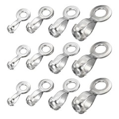 Ball Chain Connector, for 2.4/3.2/4.5/6mm Beads Ball Chains, Silver 60pcs