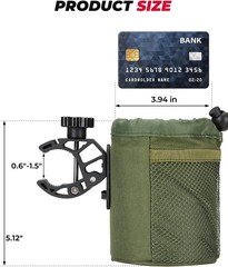 KEMIMOTO Motorcycle Cup Holder, Oxford Fabric 1 PC,Medium, Army Green