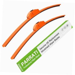 OEM QUALITY 22&Prime; + 22&Prime; Premium All-Season Orange Windshield Wiper Blades (Set