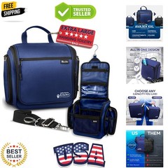 Extra Large 11.8”x11.8”x4” Hanging Travel Toiletry Bag for Men and Women – Co…