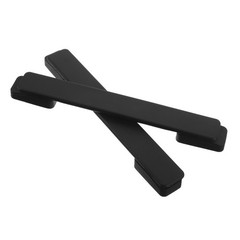 2Pcs Lightweight Black Plastic Luggage Handle Grips Durable Suitcase Accessories