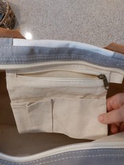Canvas Travel Bag – Embroidered « Michael » Very Clean