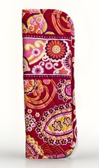 Vera Bradley Flat & Curling Iron Case Quilted Cover Raspberry Fizz