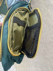 LL BEAN Hanging Toiletry Bag & Utility Zip Pouch Set Classic Green Colorblock