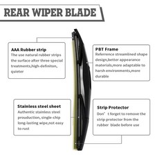 HODEE Rear Wiper Arm Blade Kit,ExactFit Replacement for Subaru Crosstrek 2013…