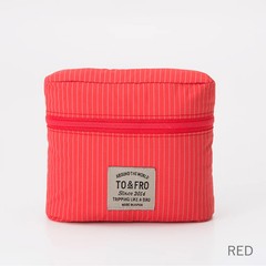 TO&FRO Amenity Pouch Red Waterproof Travel Toiletry Bag Compact Japan