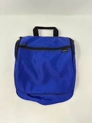 L.L.Bean Med/Lg Nylon Personal Toiletry Organizer Bag Royal Blue