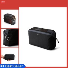 Packing Cube 12L Travel Organizer Lightweight Foldable Zip Closure Black Nylon
