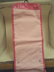 Travel hanging bag for toiletries pink monogramable 3 pocket pink new free ship
