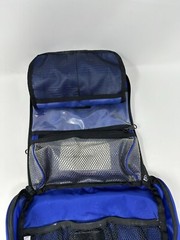 L.L.Bean Med/Lg Nylon Personal Toiletry Organizer Bag Royal Blue