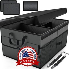 Organizador De Almacenamiento Para Maletero De Coche Suv, Plegable, Fondo An…