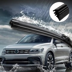 4 Pack Universal Windshield Wiper Blade Refills 25.59 Inch Silicone Strips Frame