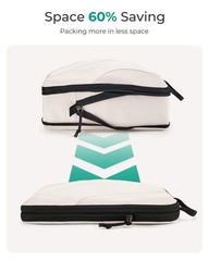 Bagsmart Compression Packing Cubes For Travel 6 Set Travel Packing Cubes For