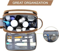 Toiletry Bag for Men, Canvas Travel Toiletry Organizer Dopp Kit Water-resista…