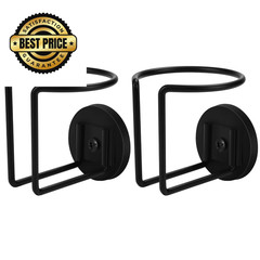 2 Pack Magnetic Cup Holder, Durmmur SUS 304 Stainless Steel #2 Black