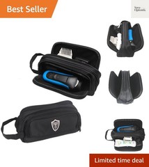 Travel Organizer, Men Grooming Storage Bag with Two Compartments for Electron…