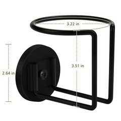 Magnetic Cup Holder, Durmmur SUS 304 Stainless Steel #1 Pack Black