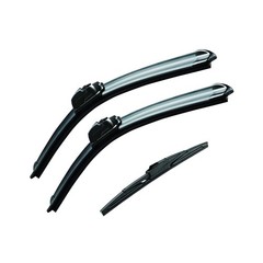 Premium AllSeason Windshield Wiper Blades, 2 front and 1 rear pack of 3 26&Prime;+1…