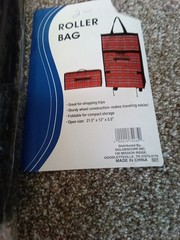 Roller Travel/ Shopping Bag Foldable Compact Sturdy Wheel Construction
