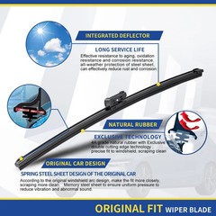 3 Wipers Factory Replacement For Subaru Outback 2020-2022 2023 2024 Original Equ