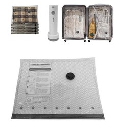 Travel Vacuum Compression Bags With Rechargeable Electric Pump 12 Combo 3 Sizes